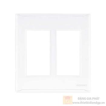 Mặt 6 lỗ viền trang trí màu trắng M306W