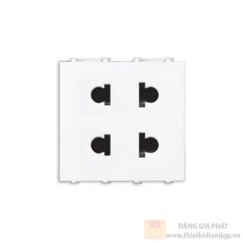 Ổ cắm đôi 2 chấu M6122N