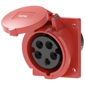 Ổ cắm công nghiệp 3P+N+E MPE (cố định bắt trên bảng điện xéo) series MPN2 IP44 MPN2-415