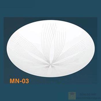 Đèn mâm Verona ốp trần Led Mica Ø250, 12W MN-03-Ø250