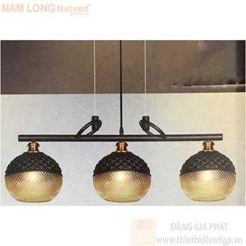 Đèn treo quán kiểu sang trọng L800-200*H350+700, E27*3 Lamp NB 3215/3