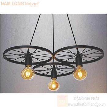 Đèn treo quán kiểu sang trọng Ø600*H1000, E27*3 Lamp NB 3228/3