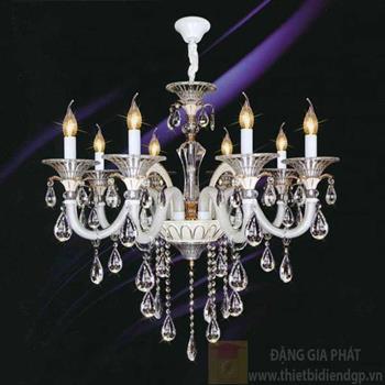 Đèn chùm nến Ø830*H650+500, E14*8 lamp, 27 large crystals K9, 45 small crystals K9 NC 021/8A NC 021/8A