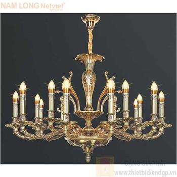 Đèn chùm nến kiểu cổ điển Ø900*H550+500, E14*15 Lamp NC 1111/15