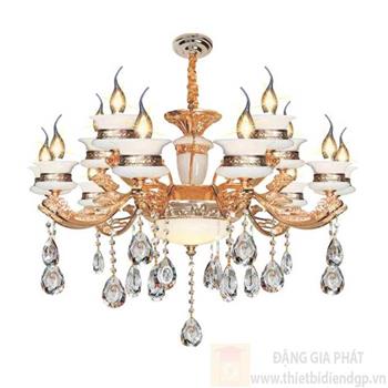 Đèn chùm nến Ø900*H600+500, E14*15 lamp, 21 large crystals K9 NC 5056/10+5