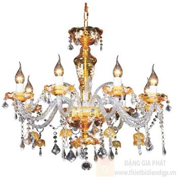 Đèn chùm nến Ø700*H800+400, E14*8 lamp, 14 large crystals K9, 36 small crystals K9 NC 074/8