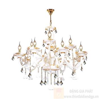 Đèn chùm nến Ø800*H900+400, E14*12 lamp, 18 large crystals K9, 48 small crystals K9 NC 001/12