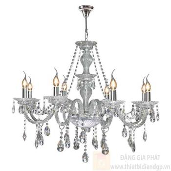 Đèn chùm nến Ø800*H700+600, E14*8 lamp, 23 large crystals K9, 36 small crystals K9 NC 2045/8 NC 2045/8