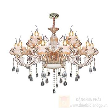 Đèn chùm nến Ø1000*H700+500, E14*15 lamp, 32 large crystals K9 NC 7076/10+5