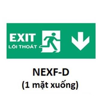 Đèn Exit 1 mặt xuống NEX2108C (NEXF-D)