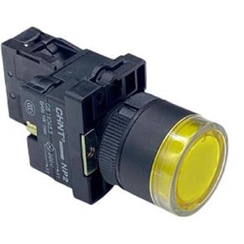 Nút nhấn nhả có đèn CHINT NP2-EW Ø22mm NP2-EW3561 24V LED