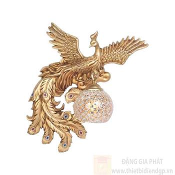 Đèn vách hình con phượng hoàng L380*H510, E27*1 Lamp NV 513A