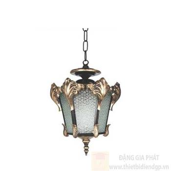 Đèn Led treo trần ngoài trời Ø190*H800, 9W ánh sáng vàng NVT 946