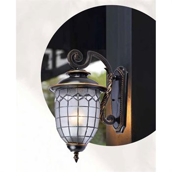 Đèn vách ngoài trời 355 Decor VNT24 W180*L120*H320 VNT24