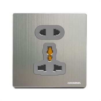 Bộ ổ cắm 2 chấu và ổ cắm 3 chấu đa năng Grimma G52SK23 G52SK23