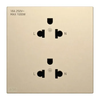 Bộ ổ cắm đôi ABB 3 chấu 16A - 4TYB501231P0x05 4TYB501231P0x05