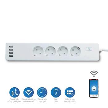 Ổ cắm 4 wifi Rạng Đông P E04/10A.WF