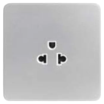 Ổ cắm đơn 3 chấu 16A chuẩn Âu Mỹ màu xám WGDS116EAIG