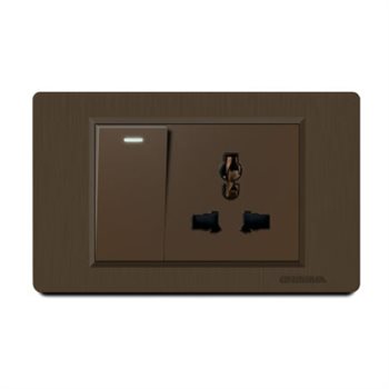 Bộ công tắc 2 chiều và ổ cắm đa năng Grimma G8CK12SK3 G8CK12SK3