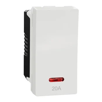 Công tắc 20A Schneider Miluz E size S 250V có đèn LED M3TS31_D20L_WE