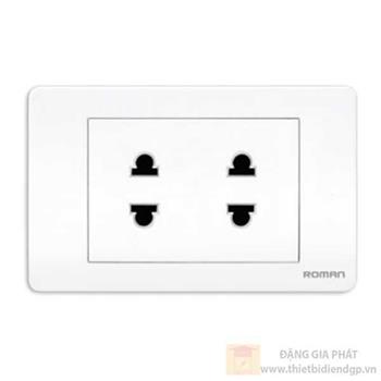 Ổ cắm đôi 2 chấu RQ320