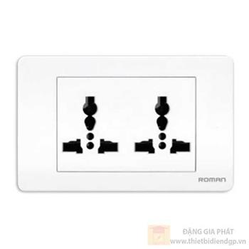 Ổ cắm đôi 3 chấu đa năng RQ370