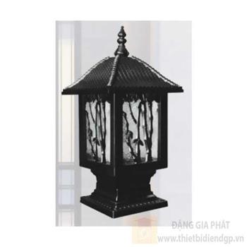 Đèn trụ cổng Sano E27*1, Ø200*H300, đúc gang TC 9603