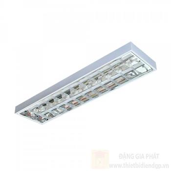 Máng đèn phản quang gắn nổi chóa Parabol thanh ngang nhôm sọc TDN218