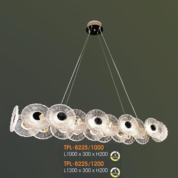 Đèn thả pha lê cao cấp Verona L1200*300*H200 - 3 chế độ TPL-8225/1200