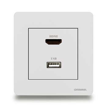 Bộ ổ cắm HDMI + USB Grimma G3WHDMI G3WHDMI