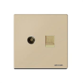 Bộ ổ cắm điện thoại và Tivi GRIMMA G60GTVTEL G60GTVTEL