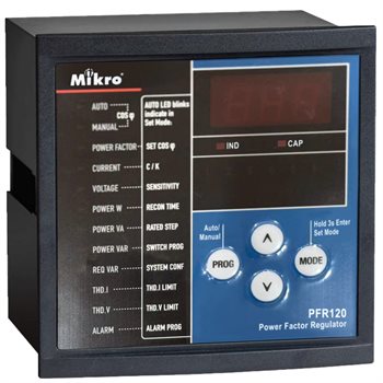 Bộ điều khiển tụ bù Mikro 12 cấp PFR120-230A(RX)/PFR120-415A(RX) PFR120-230A(RX)/PFR120-415A(RX)