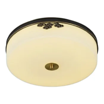 Đèn ốp trần đồng - chóa thủy tinh HUFA OD-3123, 3 chế độ ánh sáng OD-3123
