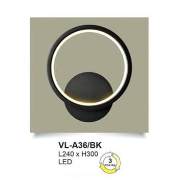 Đèn tường trang trí Andora L240*H300 - LED 3 CĐ VL-A36/BK