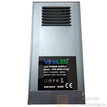 Nguồn DC VinaLed 400W không quạt VPW-400W12V-NF