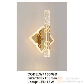 Đèn tường trong nhà Slister 180*130mm - LED 16W W4103/GD