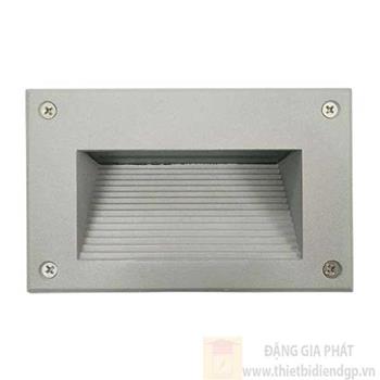 Đèn led âm tường ngoài trời 6W mẫu M vỏ xám WL-MG6