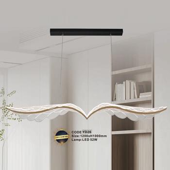 Đèn treo trang trí Slister 1200*H1000mm - LED 52W - 3 CĐ YD26