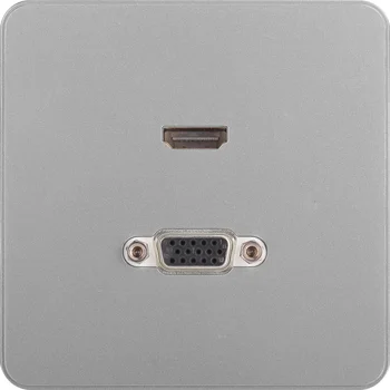 Ổ cắm HDMI + VGA màu xám WGDHHIVAIG