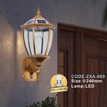 Đèn tường ngoài trời Slister Ø240mm - LED 3 CĐ ZXA-069