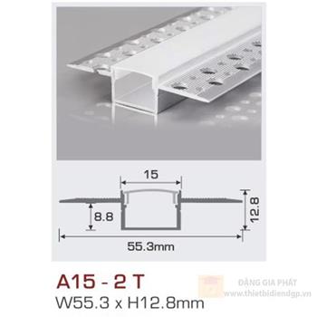 Thanh nhôm led âm viền 1.5m A15 - 2 T A15 - 2 T
