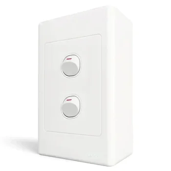 Bộ công tắc đơn MPE 2 công tắc và đế nổi A20B12N A20B12N
