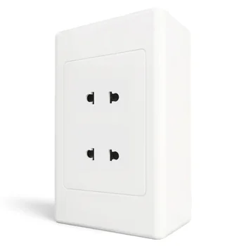 Bộ ổ cắm đơn MPE 2 ổ cắm 2 chấu và đế nổi A20B12U A20B12U