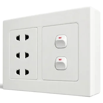 Bộ công tắc ổ cắm đôi MPE A20B23U2N A20B23U2N