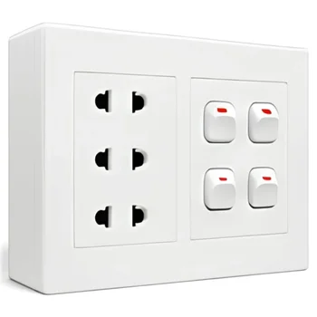 Bộ công tắc ổ cắm đôi MPE A20B23U4N A20B23U4N