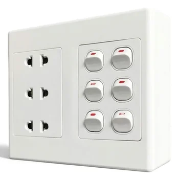 Bộ công tắc ổ cắm đôi MPE A20B23U6N A20B23U6N