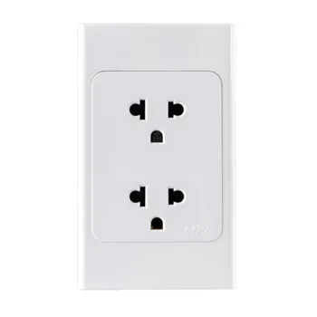 Ổ cắm đôi 3 chấu MPE A20UES2N đế liền 16A A20UES2N