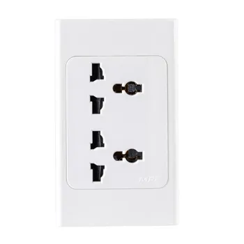 Ổ cắm đôi 3 chấu MPE A20UESM2N đa năng đế liền 16A A20UESM2N