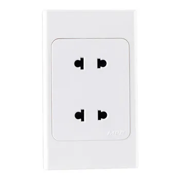 Ổ cắm MPE 2 chấu A20US2N đế liền 16A A20US2N