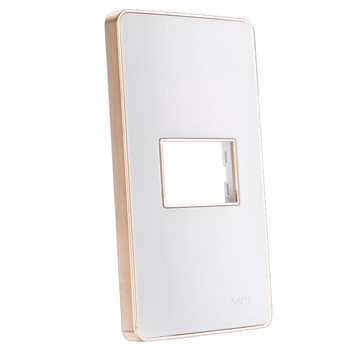 Mặt dùng cho 1 thiết bị MPE viền vàng A601G